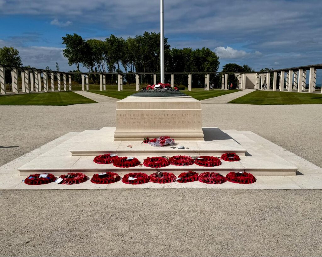 british normandy memorial — remembrance stone