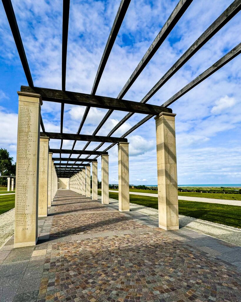 british normandy memorial — stone & sky