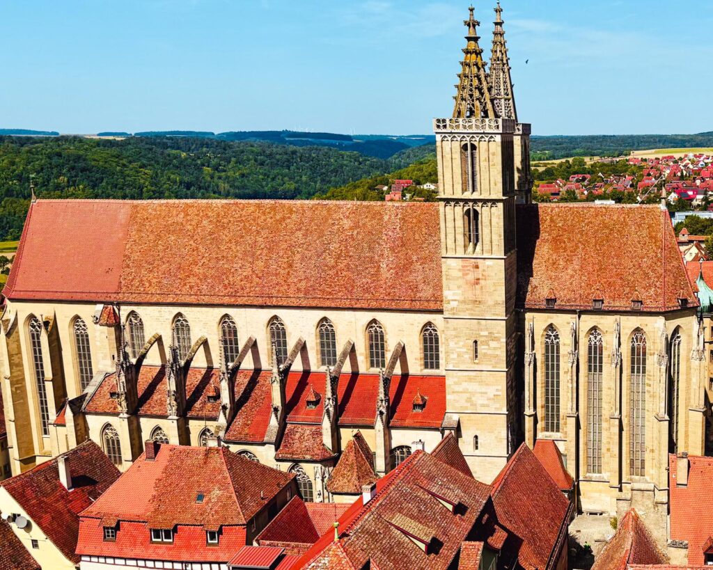 rothenburg — st. jakob’s from above